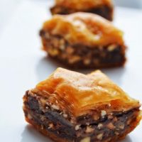 Nutella and Peanut Butter Baklava