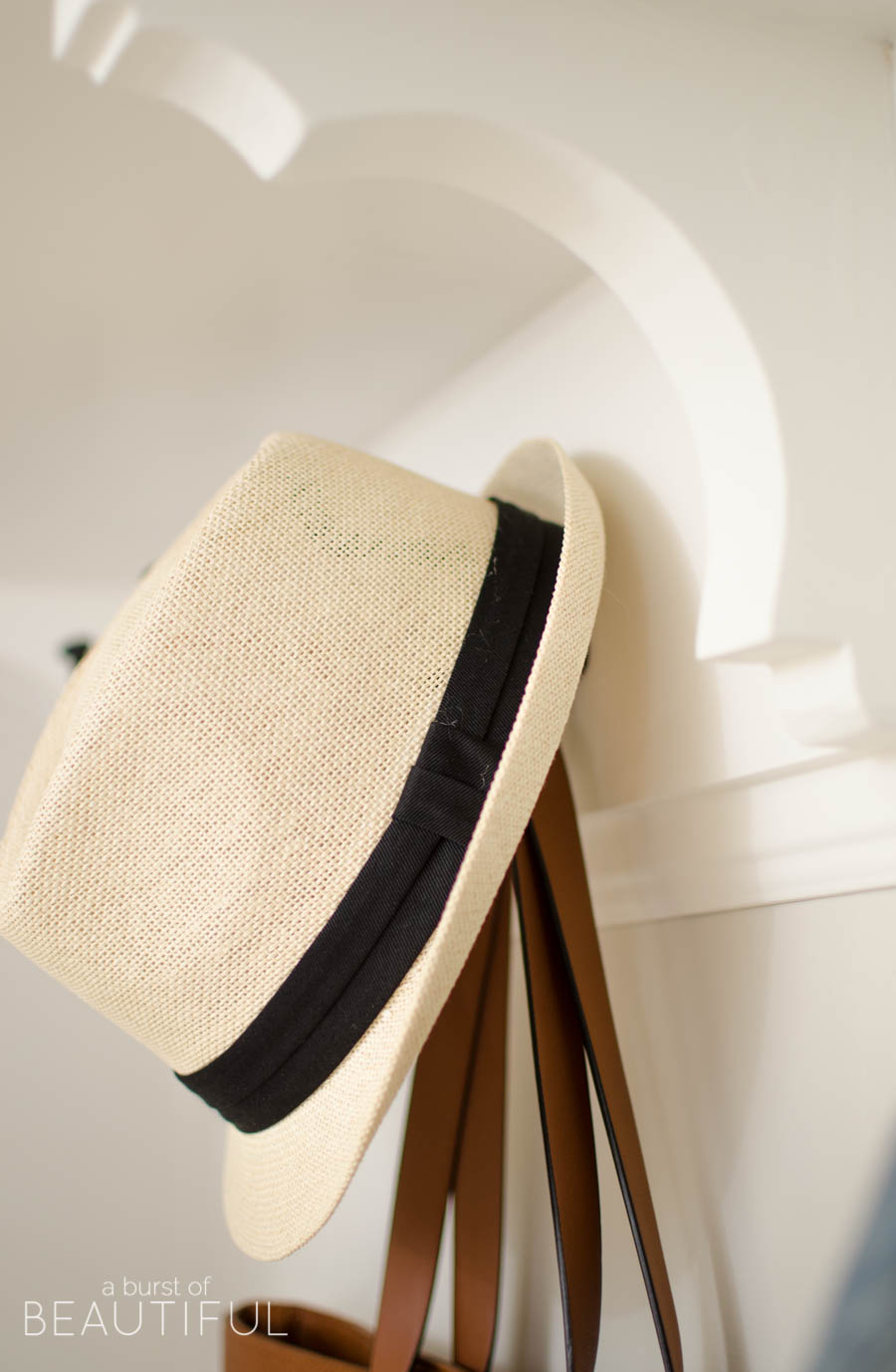 A simple mudroom exudes character and charm in this young family's modern farmhouse. 