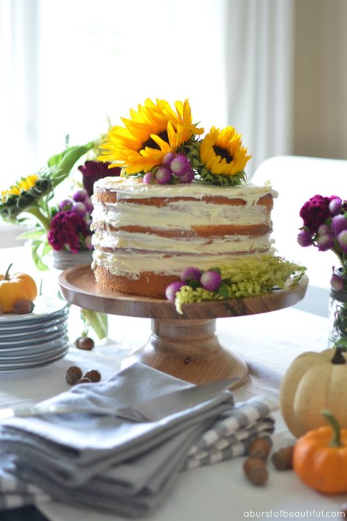 Fall Naked Cake