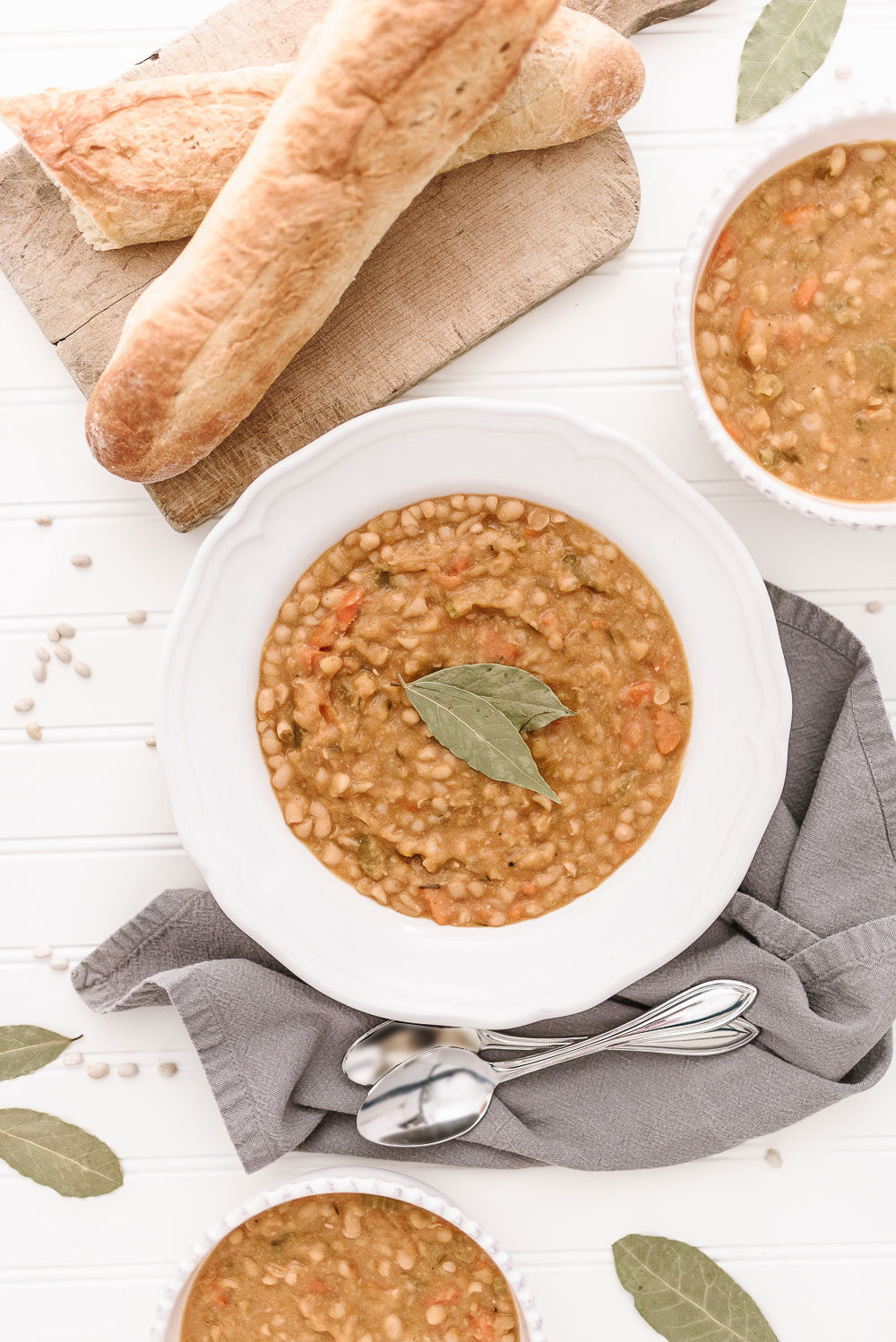 Slow Cooker Navy Bean Soup - Nick + Alicia