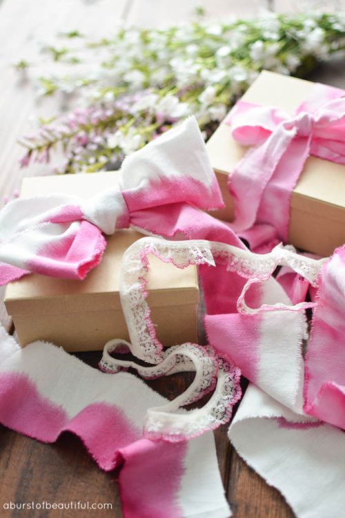 DIY Watercolor Ribbons - A Burst of Beautiful