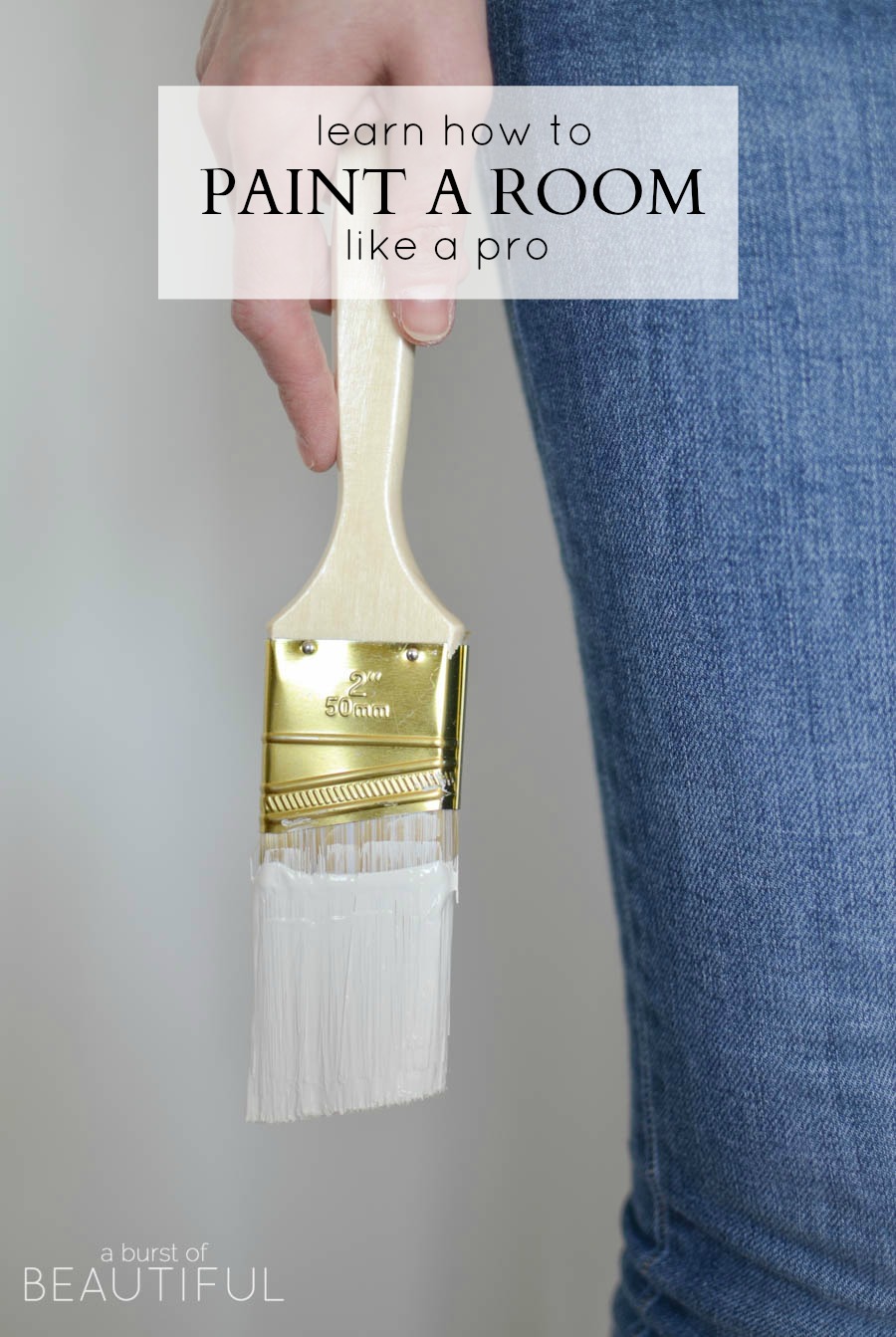 Learn how to paint a room like a pro with these easy to follow tips and advice | A Burst of Beautiful