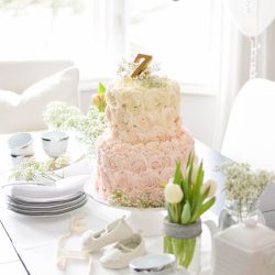 Pink & Gold Vintage First Birthday Party