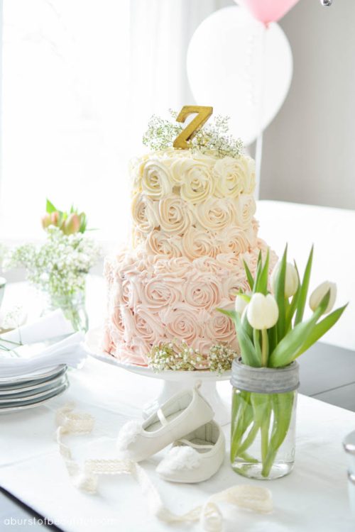 Ombré Rosette Cake Tutorial