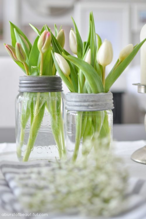 Vintage Mason Jar Vases