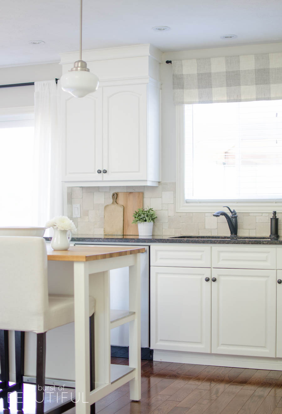 Farmhouse Kitchen Window Valance Tutorial Nick Alicia