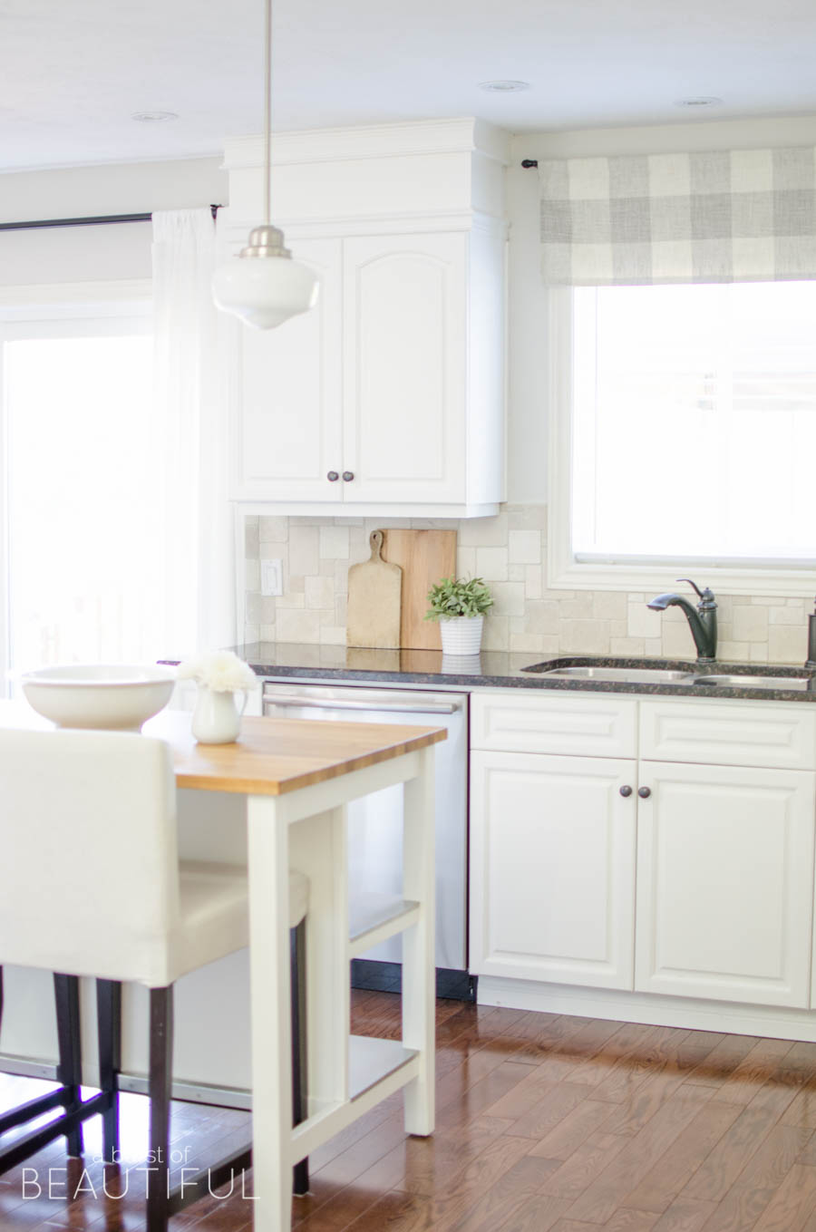 Farmhouse Kitchen Window Valance Tutorial Nick Alicia