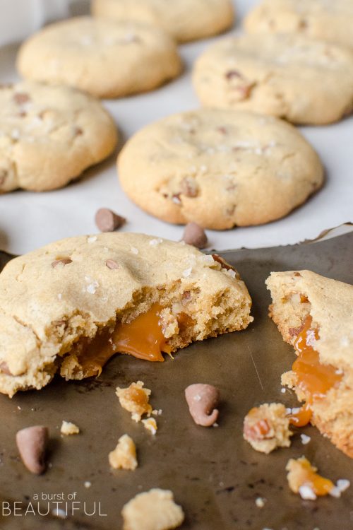 Caramel Chocolate Chip Cookies