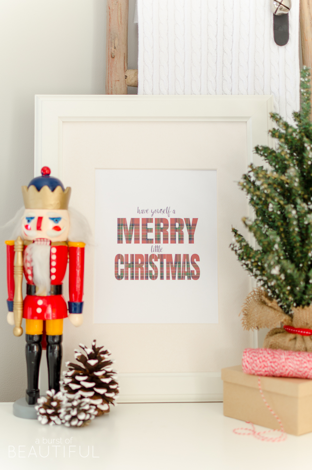Download this Have Yourself a Merry Little Christmas printable to add a touch of holiday charm to your home during the Christmas season. 