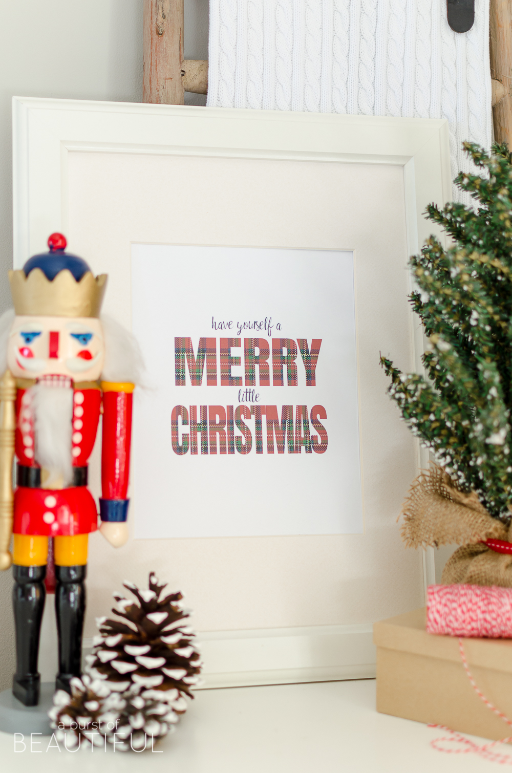 Download this Have Yourself a Merry Little Christmas printable to add a touch of holiday charm to your home during the Christmas season. 