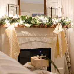 A modern farmhouse is aglow in this enchanting Christmas Night Tour.