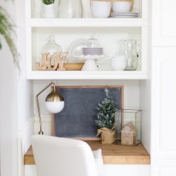 A simple Christmas kitchen with farmhouse charm