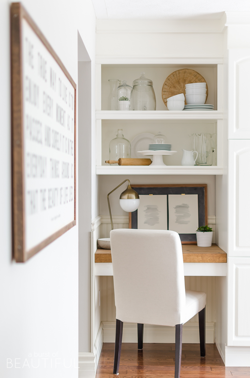 Diy l shop desk with storage