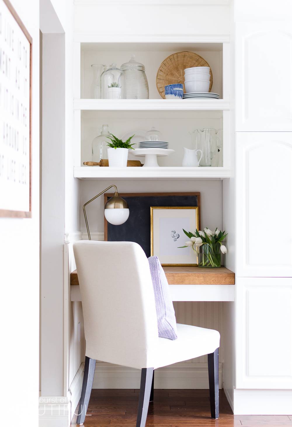 A simple sketch of a baby chick is a subtle nod to the Easter holiday. Download it here, along with 29 other free Easter printables. 