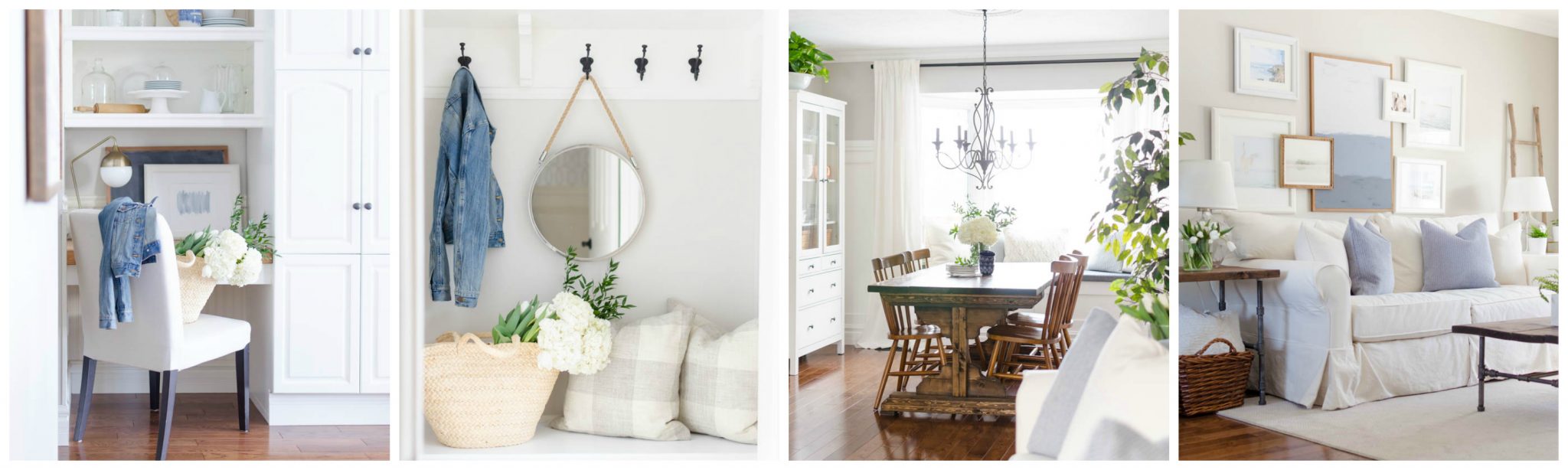 A bright and inviting spring home tour of this modern farmhouse