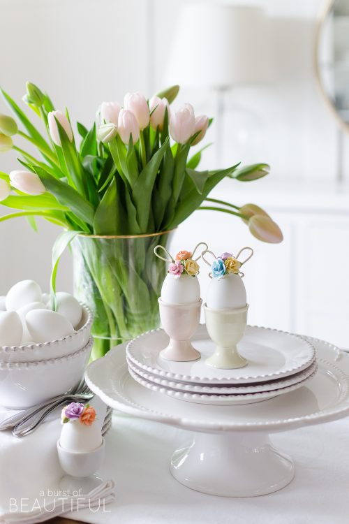 Easter Egg Decorating Idea | Mini Floral Bunny Ears