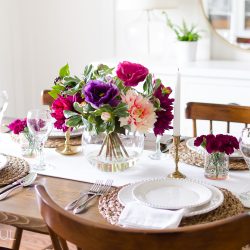 Celebrate with a simple and vibrant Mother's Day table setting