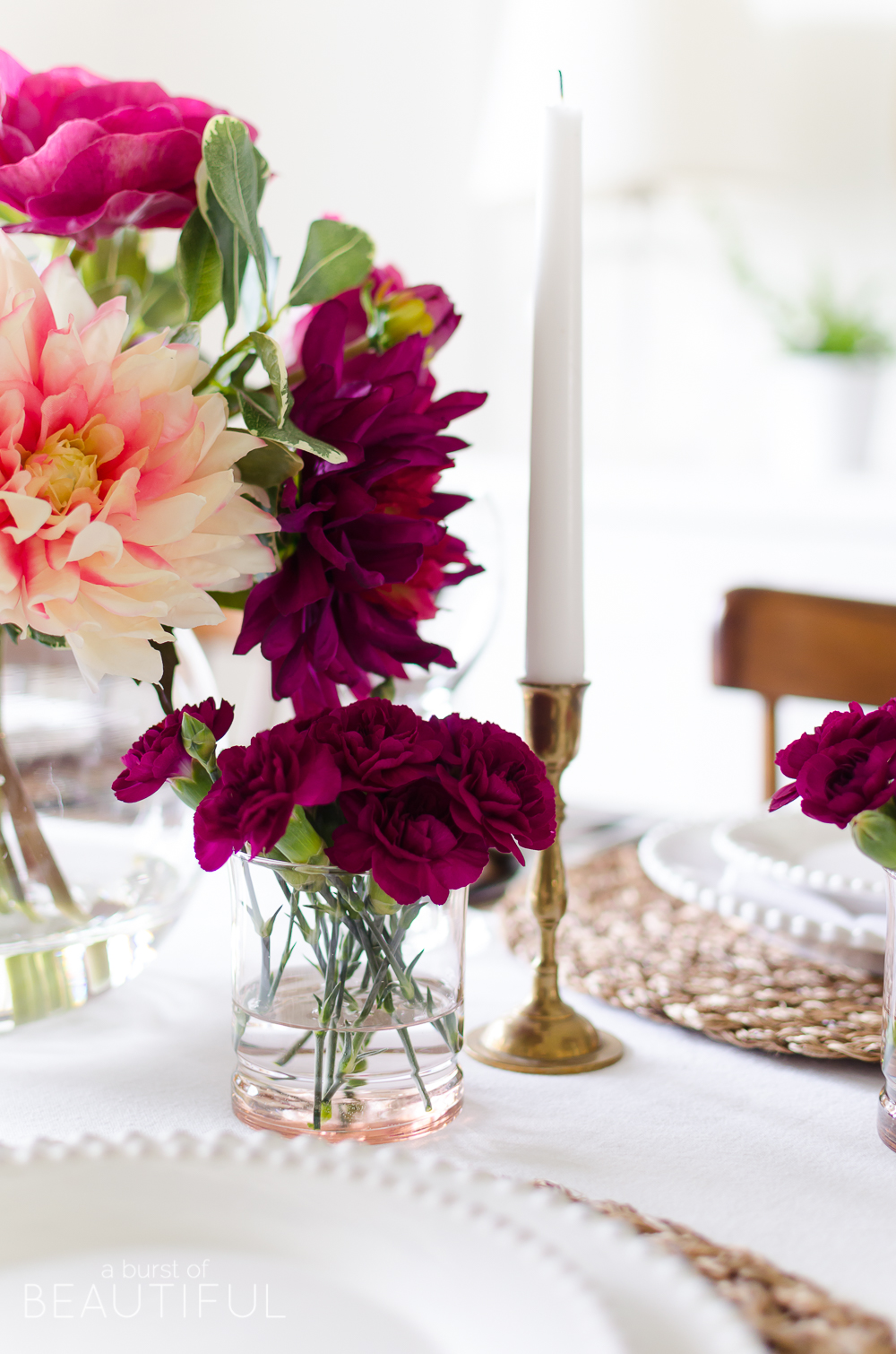 Celebrate with a simple and vibrant Mother's Day table setting