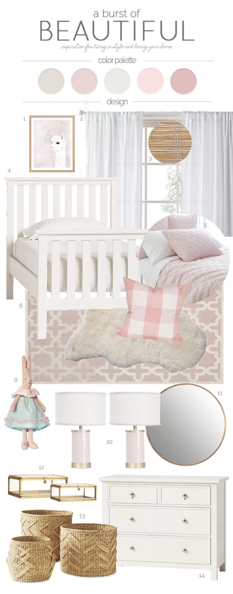 Sweet and Whimsical Toddler Bedroom | Design Plan - Nick + Alicia
