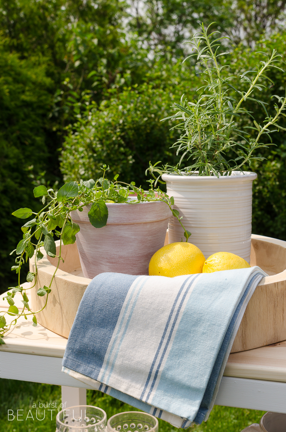 Summer entertaining is easy with this beautiful DIY outdoor bar + free plans.