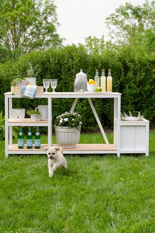 Summer Entertaining + Outdoor Bar | Free Plans