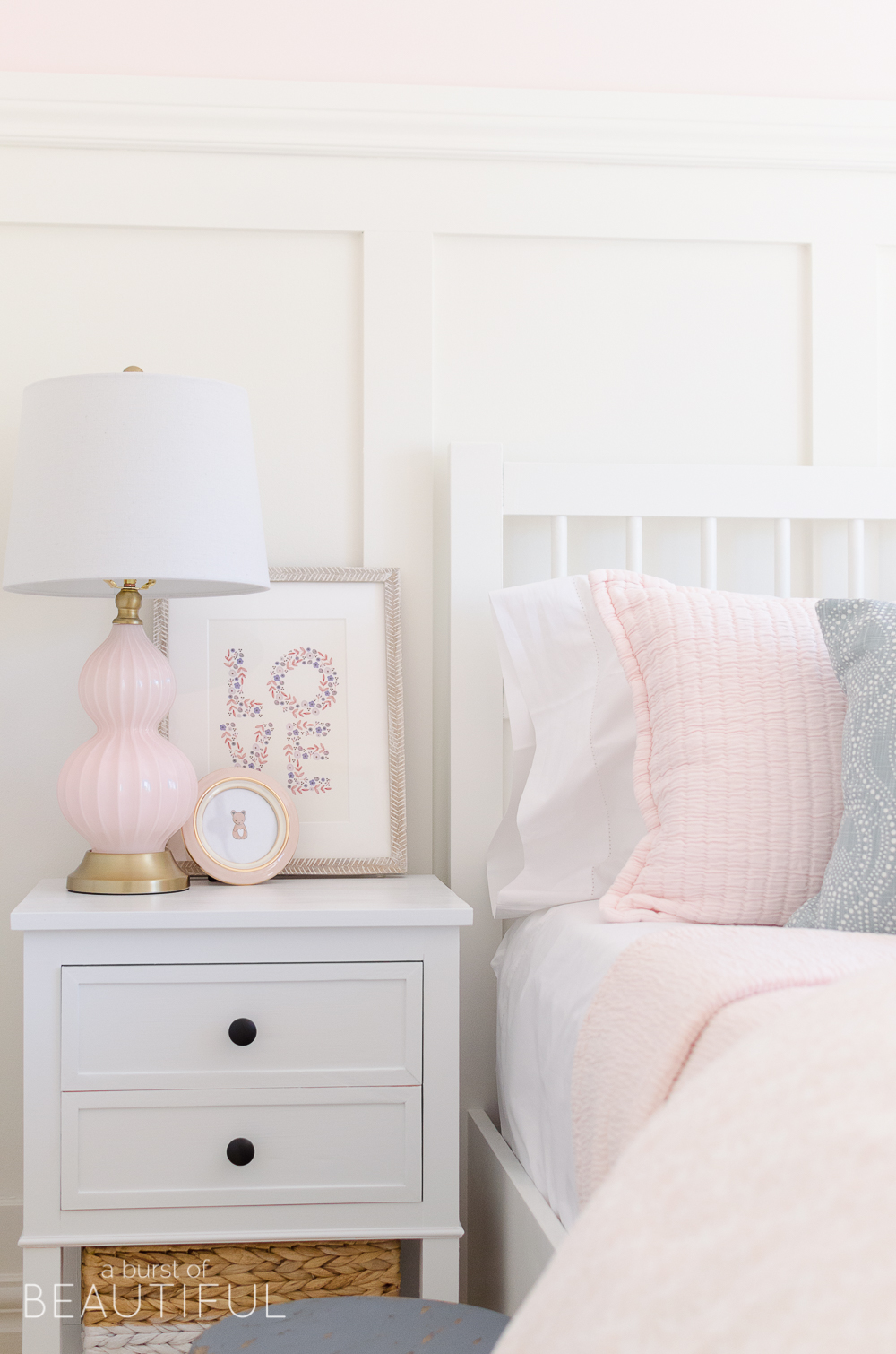 pink dresser for little girl