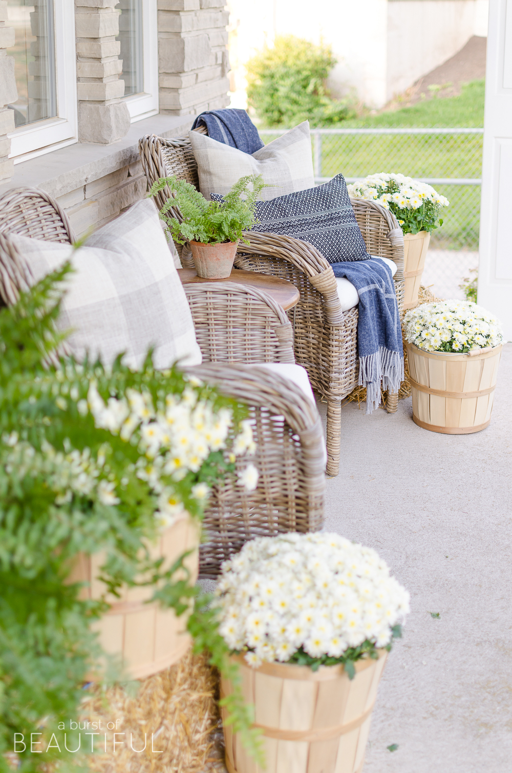 Neutral Spring Porch - Taryn Whiteaker Designs