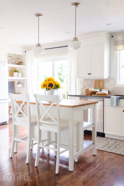 Simple Fall Touches in our Kitchen and Mudroom