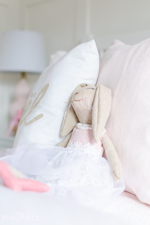 A Pink and White Christmas Bedroom