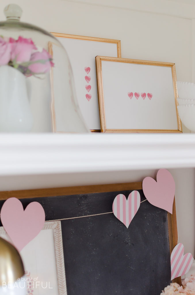 Simple Valentine's Day Decor and Free Printables - Nick + Alicia