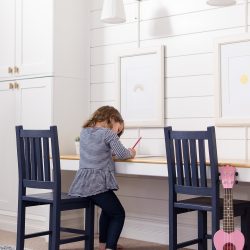 A simple kid-sized table is a perfect addition to any playroom or kid's space, providing a sweet space to color, play games or finish homework.  Build your own kid-sized table using these easy free plans.