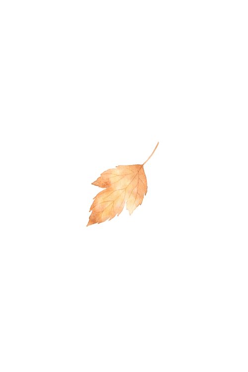 Watercolor Fall Leaf Printable