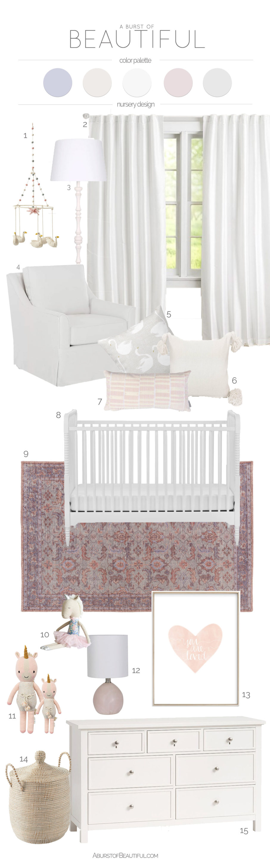 Add color and personality to a gender-neutral nursery once your little one arrives with these simple design changes