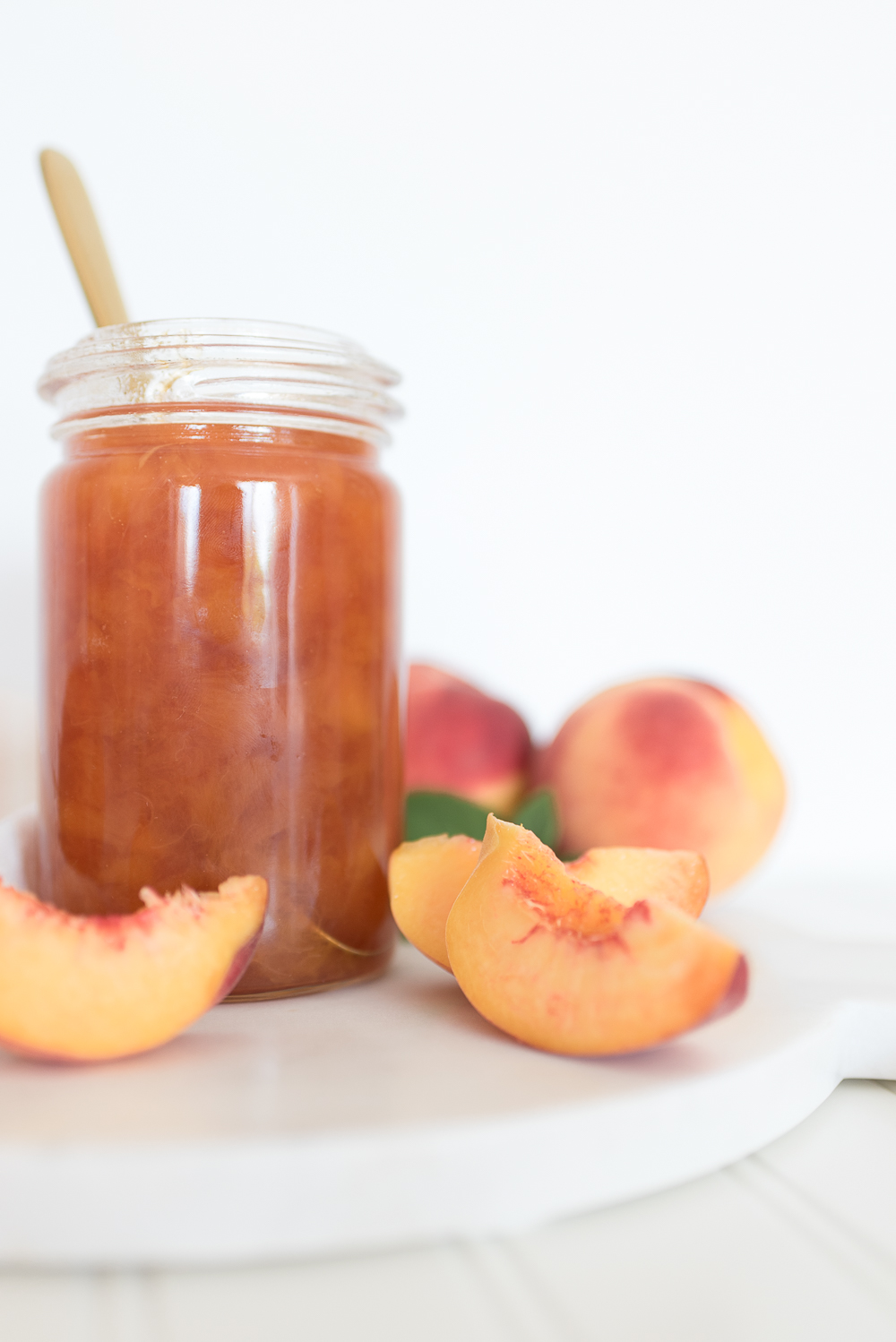 This small-batch peach jam recipe with a hint of spice is easy since it doesn't involve the traditional canning process.