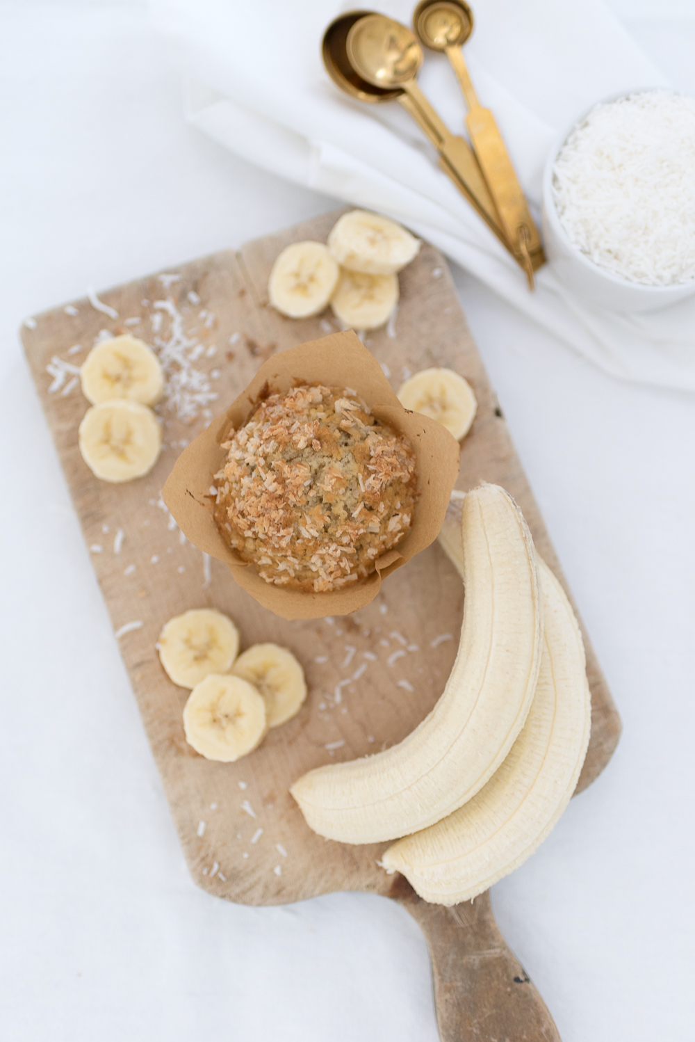 This simple banana coconut muffin recipe is perfect for breakfast on busy mornings or makes a delicious afternoon snack.