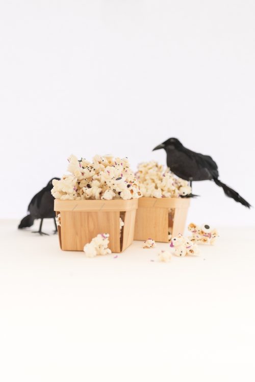 White Chocolate Halloween Monster Popcorn