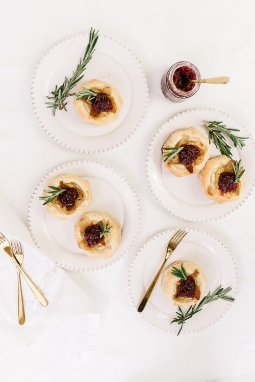 Brie and Roasted Pear Tartlet Appetizer