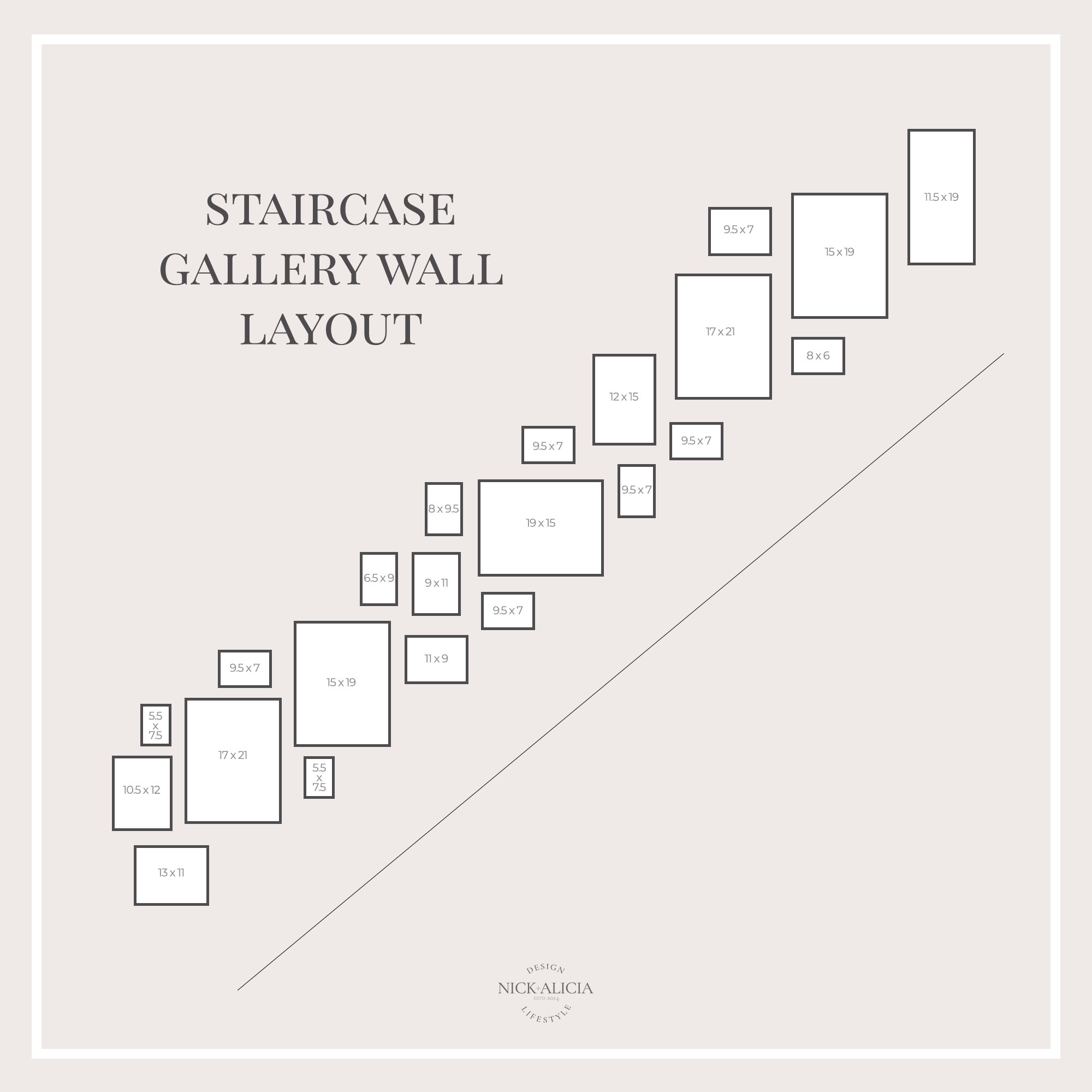 Picture Frame Layout Ideas For Stairs Infoupdate