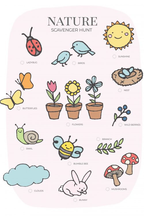 Nature Scavenger Hunt Printable