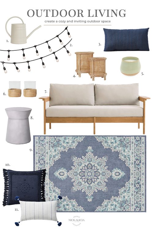 Coastal-Inspired Outdoor Living Space | Design Board