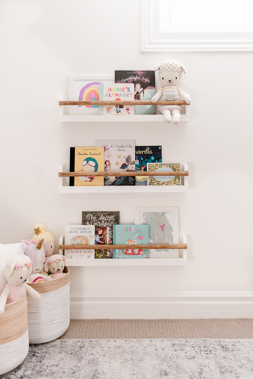 Simple and Modern Kids Book Ledges - Nick + Alicia