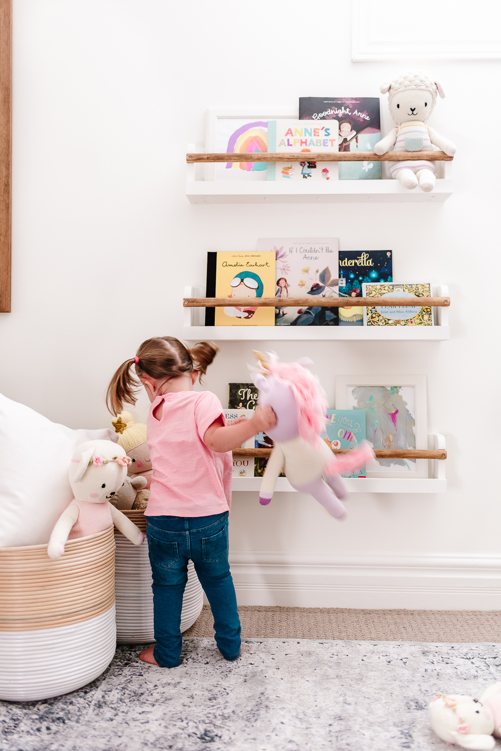 Simple and Modern Kids Book Ledges - Nick + Alicia