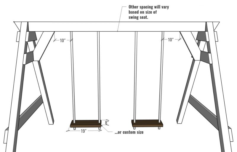 Simple Wooden Swing Set Plans Nick + Alicia