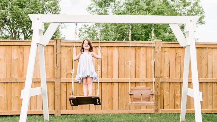 Simple Wooden Swing Set Plans - Nick + Alicia