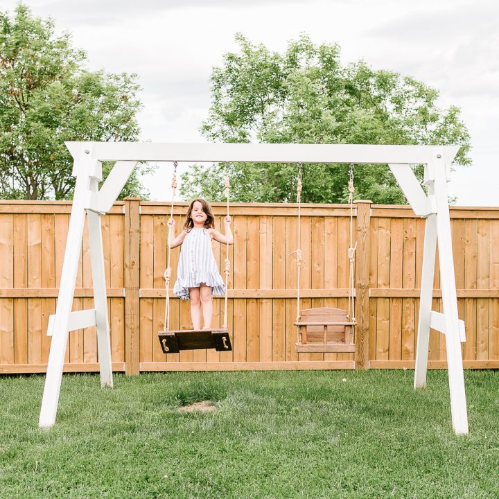 Simple Wooden Swing Set Plans Nick Alicia - Diy A Frame Swing Set With Slide