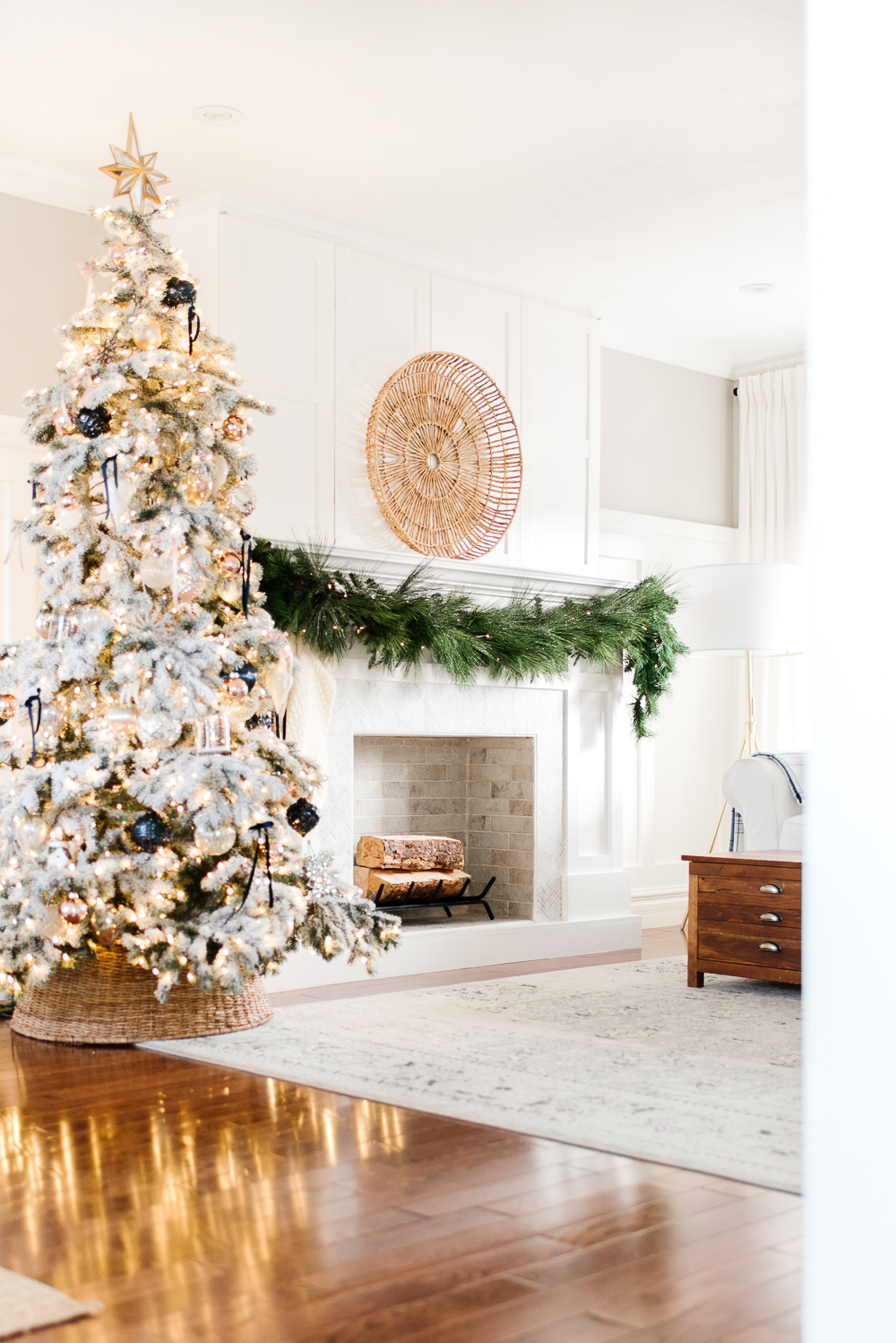 Gold Christmas Tree Garland, Mantel Garland