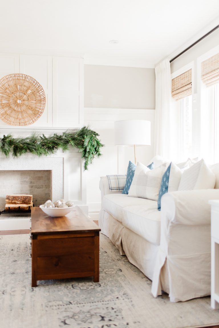 Step by Step Guide to Hanging Garland on a Mantel - Nick + Alicia