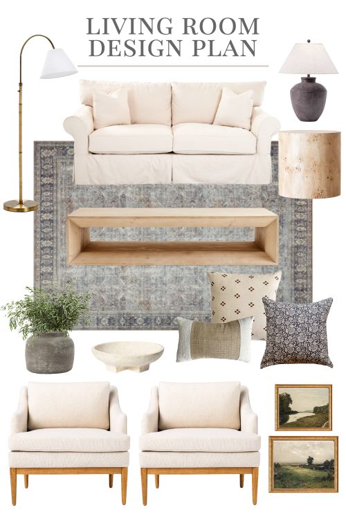 Laid Back Living Room Design Plan