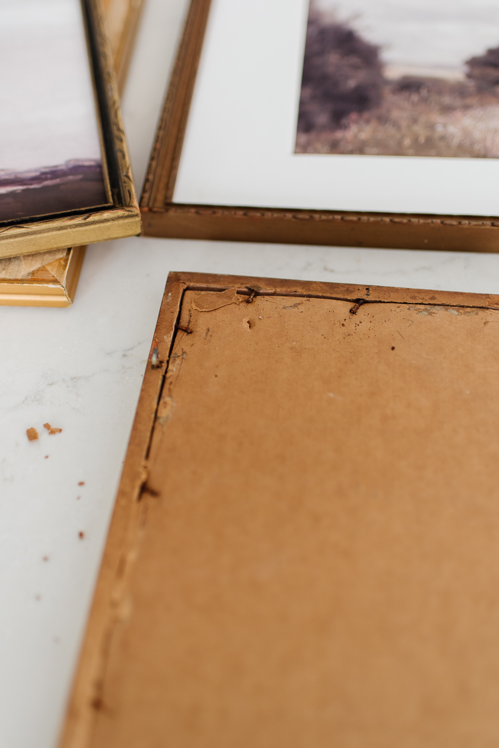 How to Frame Art Using Vintage Picture Frames - Nick + Alicia