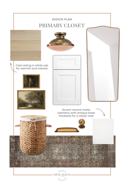 Primary Closet Remodel Design Plan